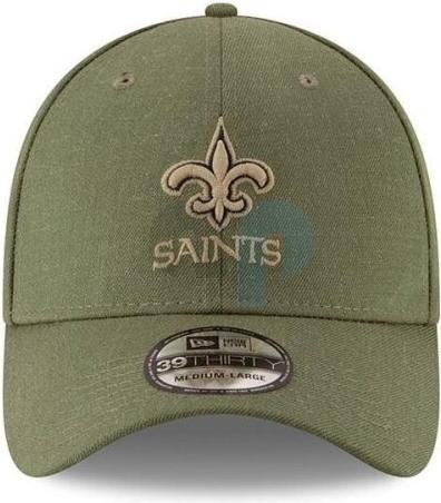 Image du produit New Era NFL - New Orleans Saints - On Field 2018 Salute To Service 39Thirty Cap Vert ML (59)