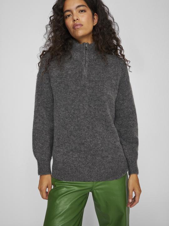 Image du produit Vila Pull en tricot à col roulé zippé (XS)