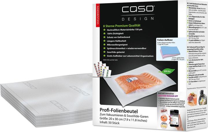 Actual product image Caso Foil bags (50 x)