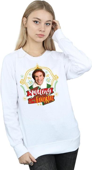 Actual product image Elf Womens/Ladies Buddy Smiling Sweatshirt (L)