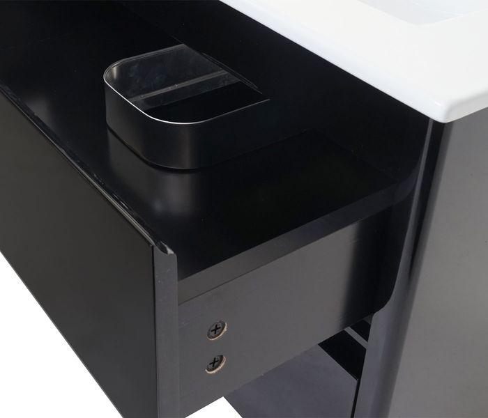 Actual product image Mendler Washbasin + vanity unit, washbasin washbasin bathroom, high gloss 50x80cm - black