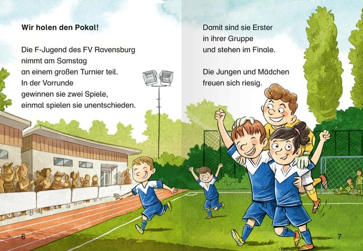 Immagine prodotto Ravensburger Fussballgeschichten - Leserabe 1. Klasse - Erstlesebuch für Kinder ab 6 Jahren (Tedesco, Come Marcus, Manfred Maggio, Martin Lenz, 2023)