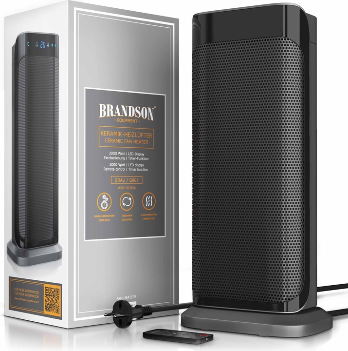 Actual product image Brandson Fan heater (2000 W)