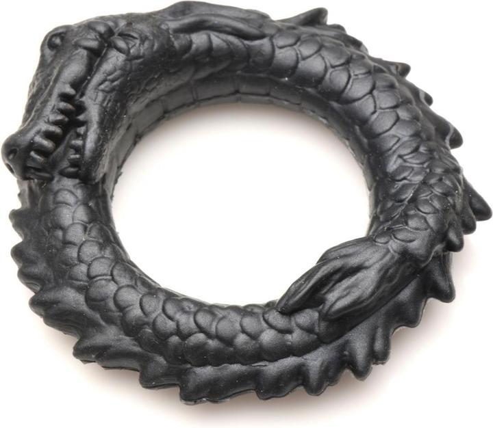 Image du produit Creature Cocks XR Brands - Anneau de Pénis en Silicone Caiman Noir - Noir (0.96 cm)