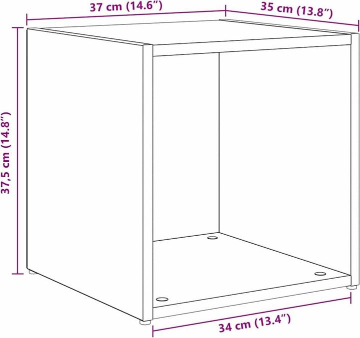 Produktbild vidaXL Wandschrank (35 x 35 x 72 cm)