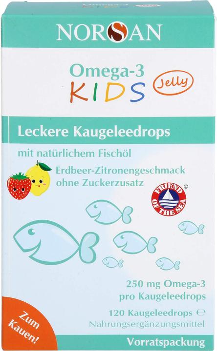 Actual product image Norsan Omega-3 Kids (1 Piece, Sweet, 254 g)