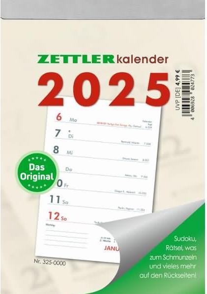 Productafbeelding Weekscheurkalender 2025, 10,5x14,6cm, scheurkalender met huishoud- en tuintips (Duits)