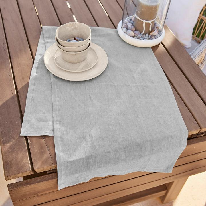 Actual product image Loberon Table runner Bursinel grey (50 x 150 cm)