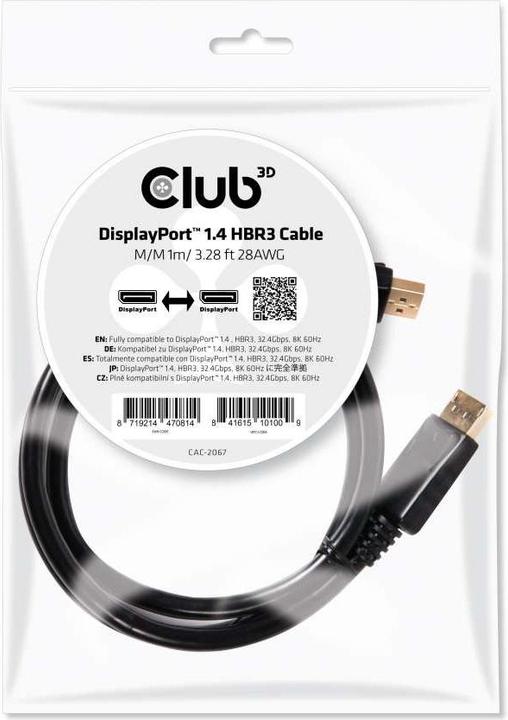 Immagine prodotto Club 3D DisplayPort — DisplayPort (1 m)