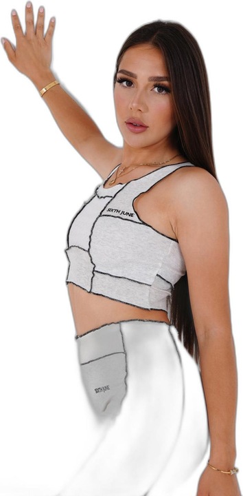 Produktbild Sixth June crop top t-hirt ixth june mix fabric (S)