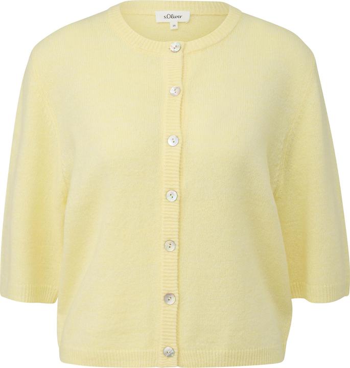 Produktbild s.Oliver Strickjacke Strickjacke aus Alpaka-Mix mit Halbarm (32)