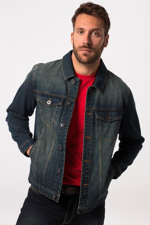 Produktbild JP1880 JP 1880 Jeansjacke, Brusttaschen, Knopfleiste (5XL)