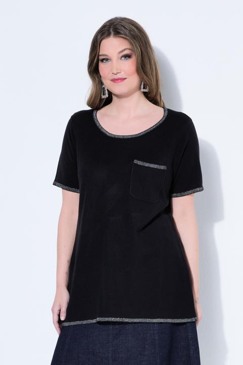 Produktbild Miamoda Strick-Shirt, Komfort Fit, Feinstrick, Glitzernähte (54)