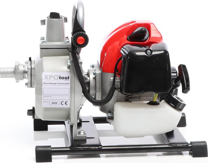 Produktbild XPOtool Benzin Wasserpumpe 1,47kW 38mm 15000l/h 35m Gartenpumpe 2-Takt-Motor (Gartenpumpe)