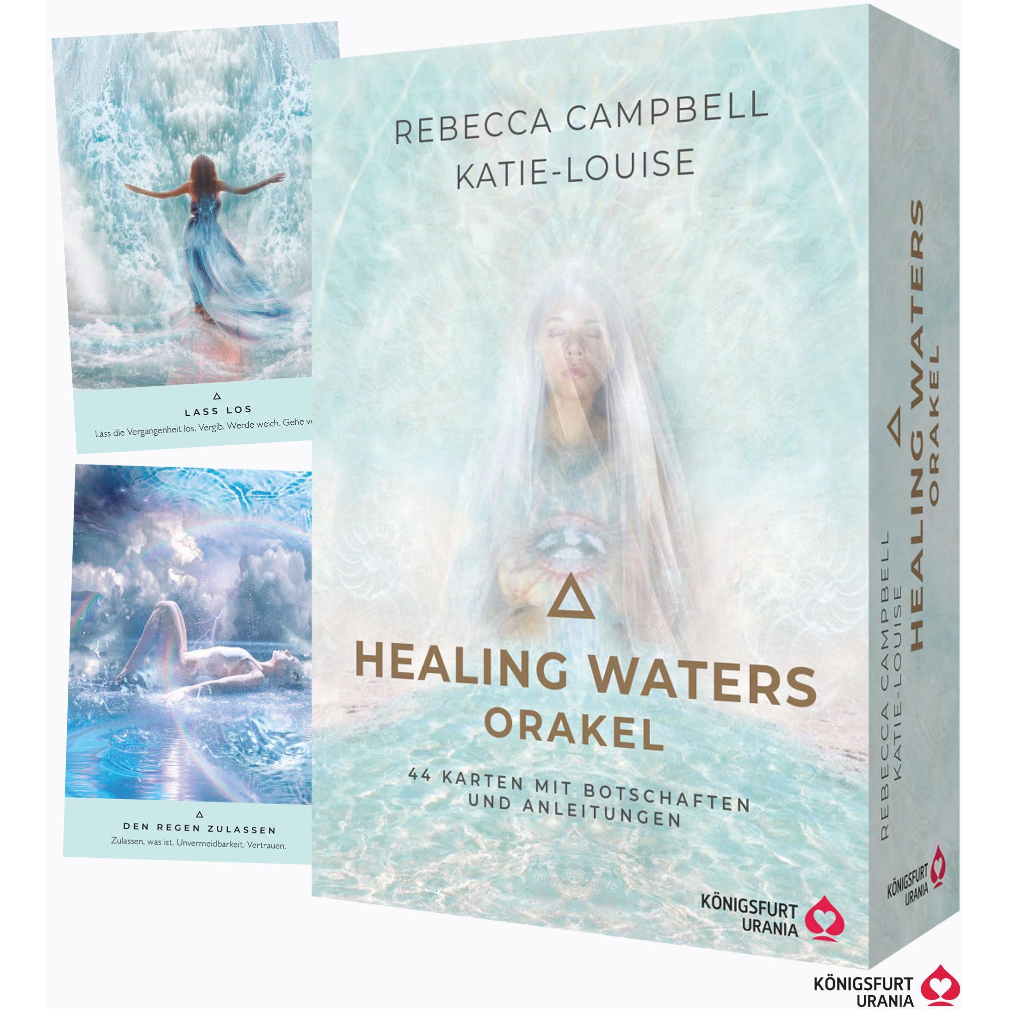 Healing Waters Orakel - 44 Karten mit Botschaften und Anleitungen, Ratgeber von Rebecca Campbell