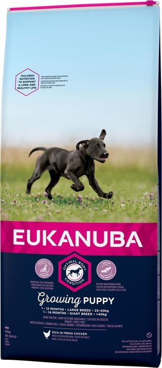 Eukanuba Growing Puppy Poulet grandes races (Junior, 1 pcs, 12000 g)