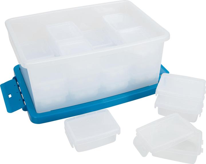 Produktbild Betzold Aufbewahrungsboxen-Set, transparent, 25-teilig (11.60 l)