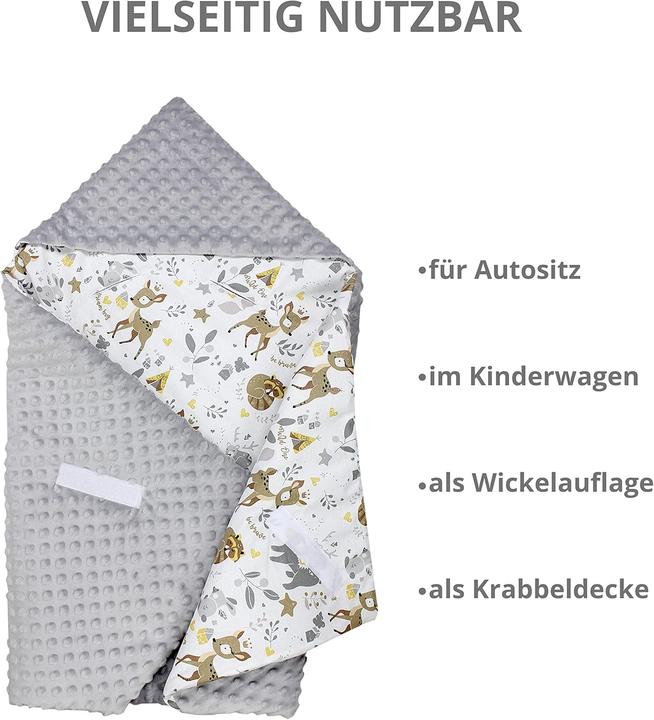 Immagine prodotto TupTam 2-teiliges Einschlagdecken-Set (85x85 cm) (85 x 85 cm)
