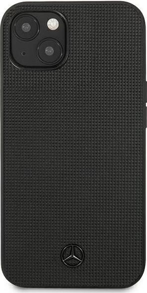 Image du produit Mercedes MEHCP13MMBLBK iPhone 13 6,1" czarny/black hardcase Cuir Meshed Metal Logo (Apple iPhone 13)
