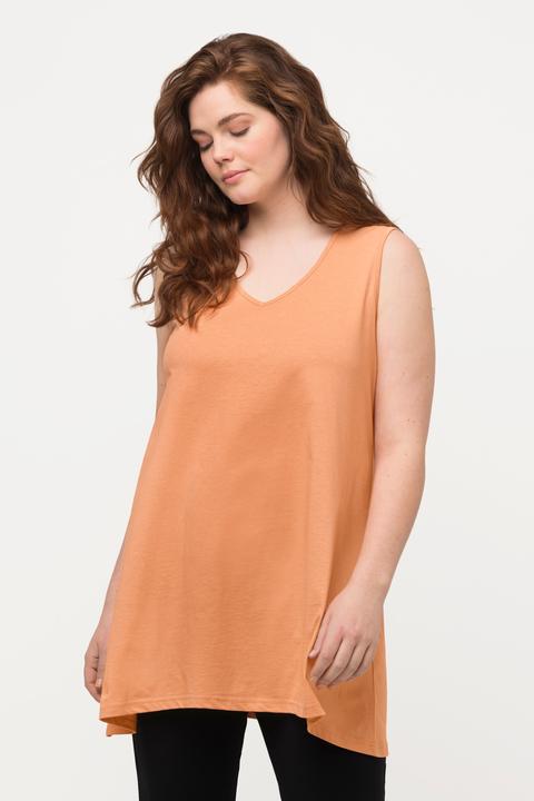 Actual product image Ulla Popken Eco Cotton Natural Color Tunic Tank Top (50, 52)