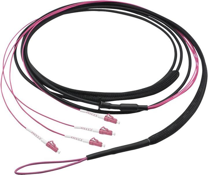 Produktbild LogiLink LWL Trunkkabel U-DQ(ZN)BH, 4 Fasern Multimode OM4, LC/UPC - LC/UPC, 50 m (50 m)