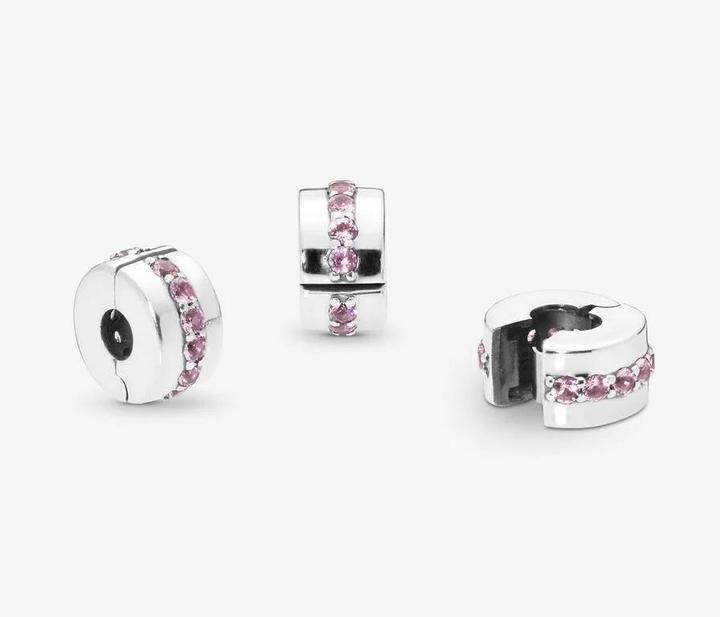 Immagine prodotto Pandora Charms/perline rosa che brillano sul sentiero (1.06 cm, Argento)