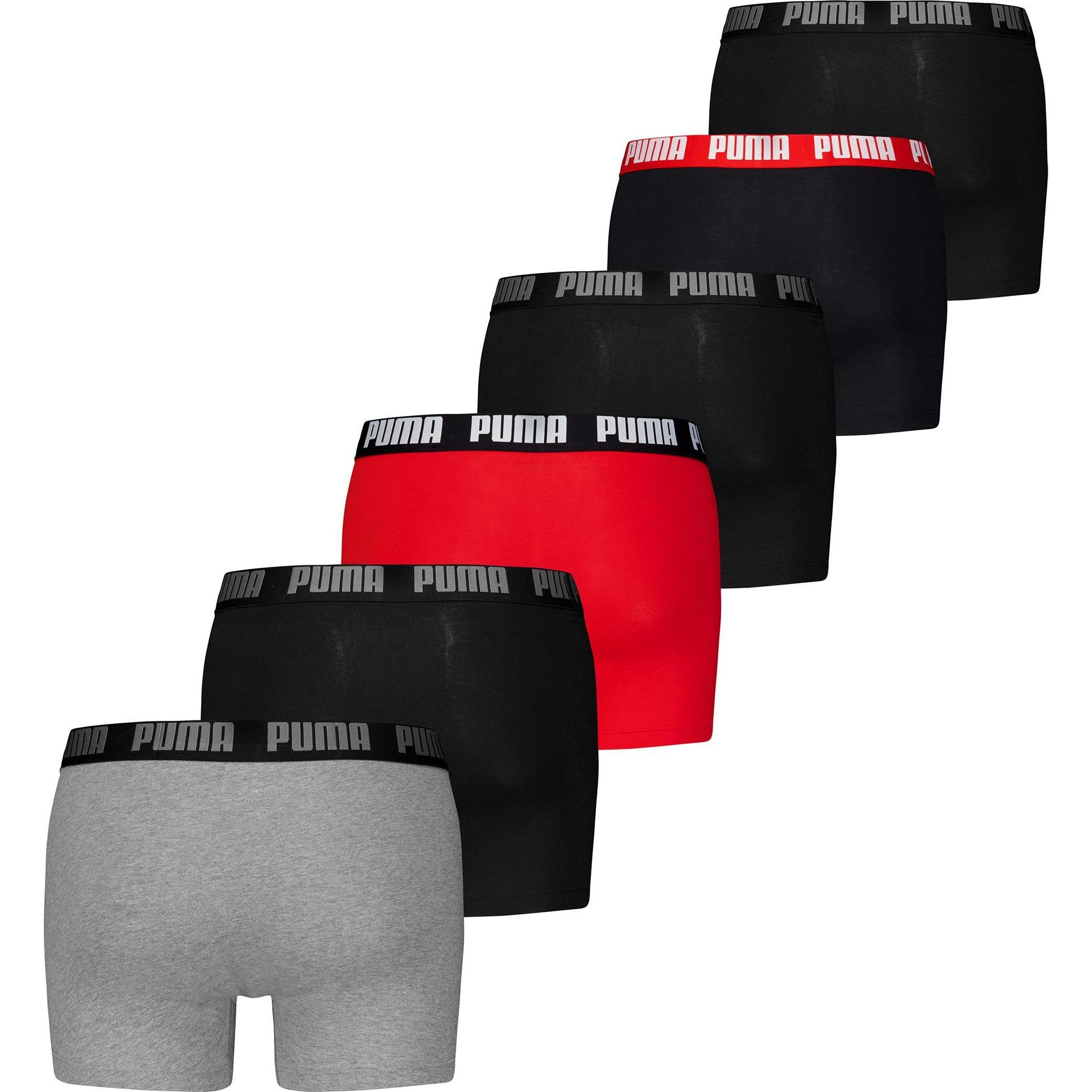 Thumbnail - Puma, Herren, Unterhosen, Everyday Boxer, Mehrfarbig, (XL, 6er Pack)