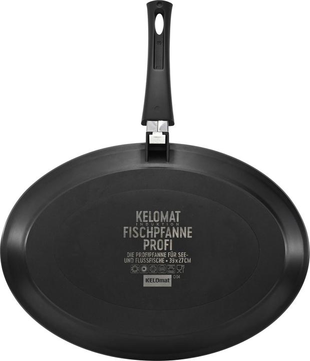 Immagine prodotto Kelomat Padella per pesce RIess PROFI 39x27 cm (30 cm, Padella per friggere, Acciaio)