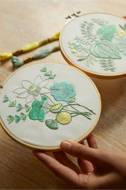 Actual product image DMC Stickset Mindful Making Duo Water Plants, Ø 15.7 cm
