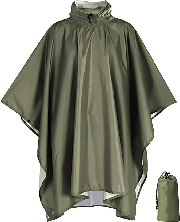 Produktbild Hermex Regenponcho Regencape Regenumhang Regenjacke Wasserschutzponcho (One Size)