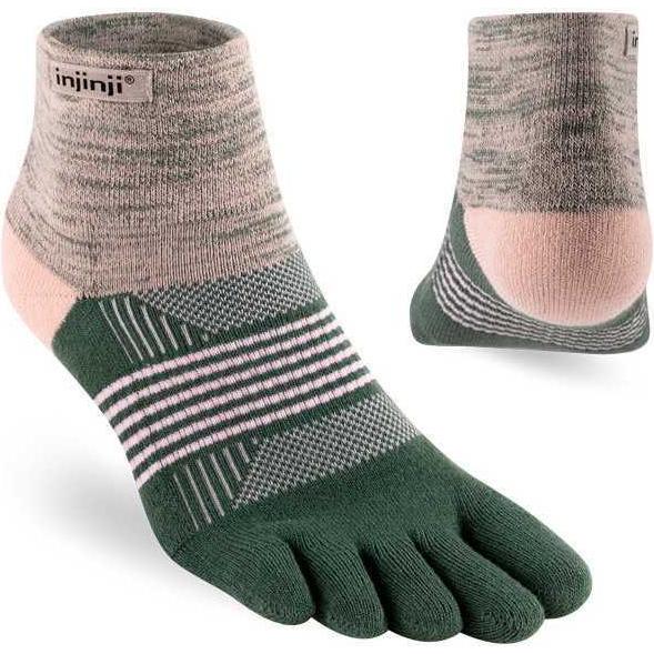 Injinji, Damen, Sportsocken, Women's Trail MW Mini-Crew (XS/S), Grün