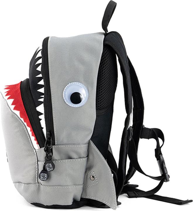 Actual product image Pick & Pack Shark Shape Backpack (22x31x11 cm) - Grey