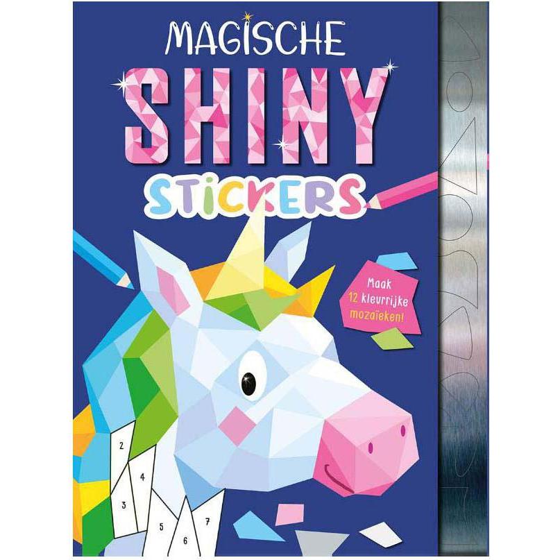 Sticker, Cooles, glänzendes Aufkleber-Stickerbuch mit magischen Kreaturen, 12 Mosaiken