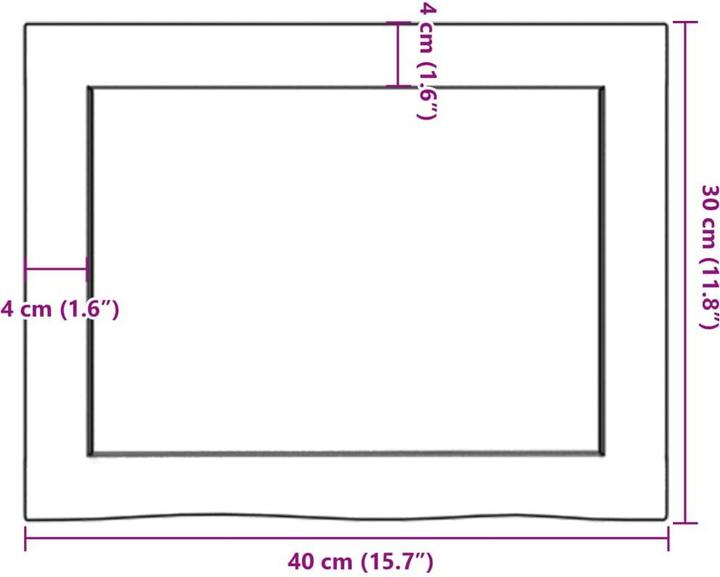 Immagine prodotto vidaXL Lian (40 x 30 x 6 cm)
