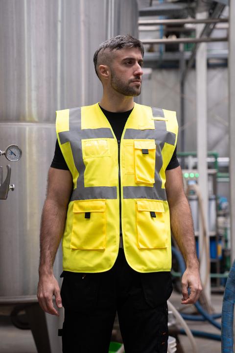 Actual product image Korntex Lined high-visibility waistcoat (6XL)
