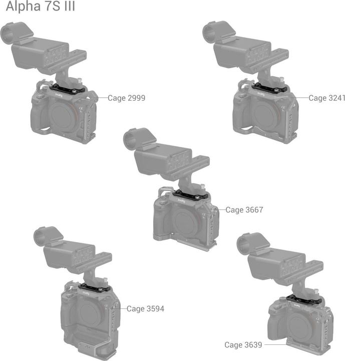 Image du produit SmallRig 4019 Plaque D'Adaptation Pour Poignée Sony Fx3 Xlr