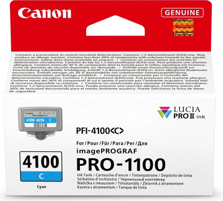 Energie-Label Canon PFI-4100 C cyan (C)