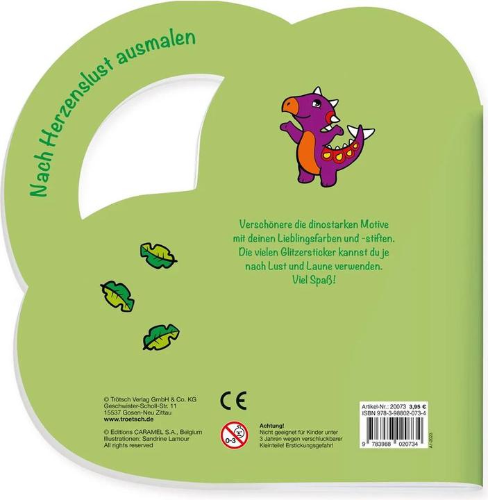 Image du produit Livre de coloriage Stickers Dino à colorier
