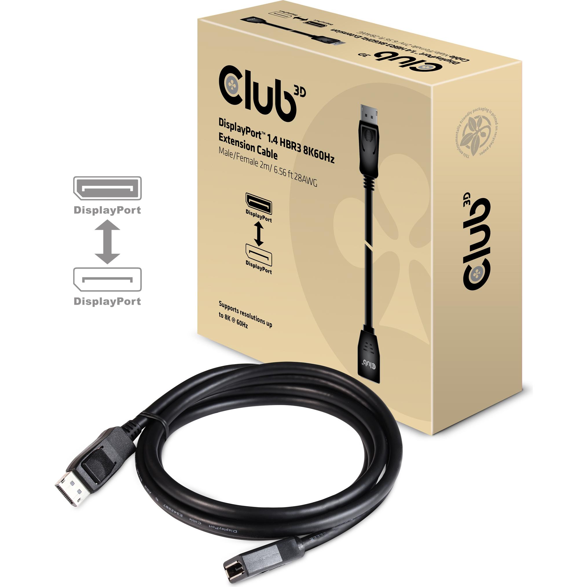 Thumbnail - Club 3D DisplayPort — DisplayPort (2 m, DisplayPort), Video Kabel