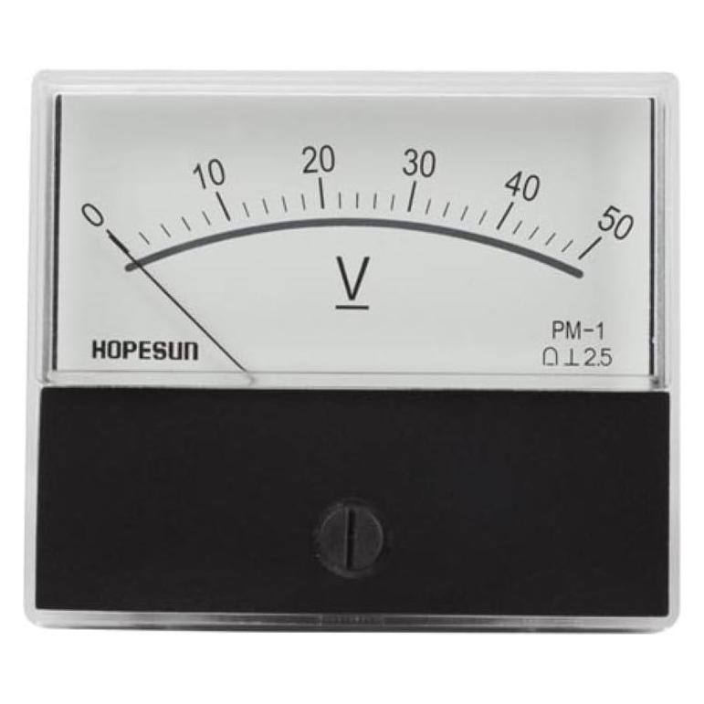 Velleman, Energiemeter, Analogische Spanningsmeter 50 V Dc / 70 X 60 Mm