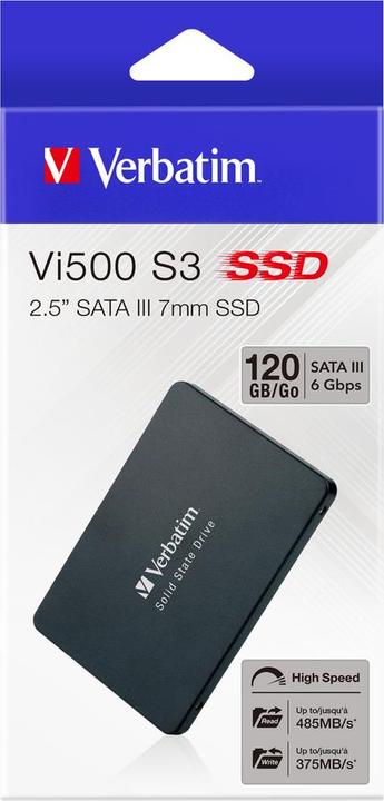 Produktbild Verbatim VI500 SSD SATA III 120GB (120 GB, 2.5")