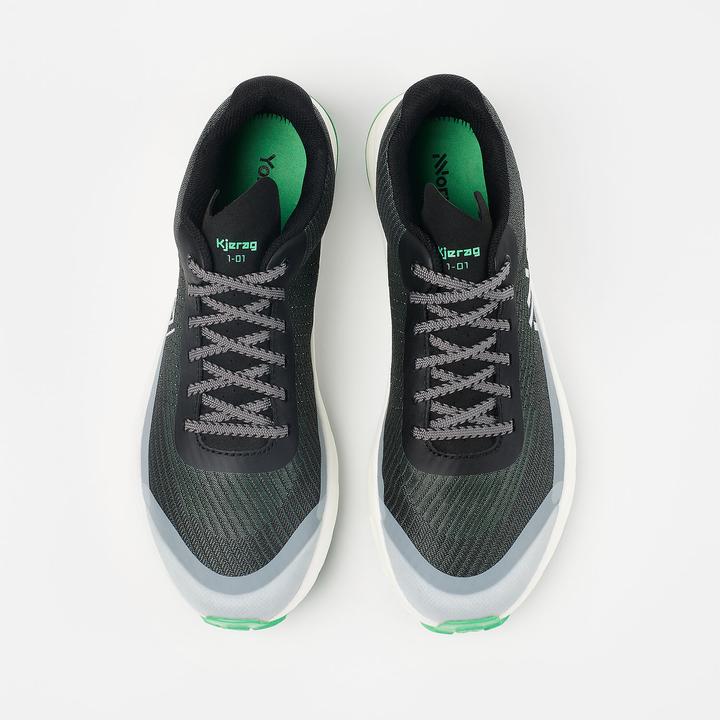 Actual product image Nnormal Kjerag Shoe Black/Green (39 1/3)