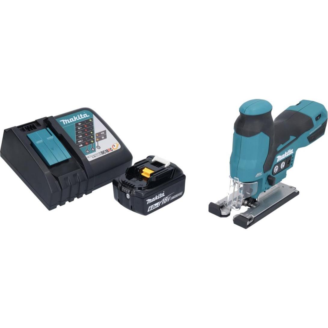 Thumbnail - Makita, Stichsäge, DJV 185 RG1 Akku Pendelhubstichsäge 18 V Brushless + 1x Akku 6,0 Ah + Ladegerät