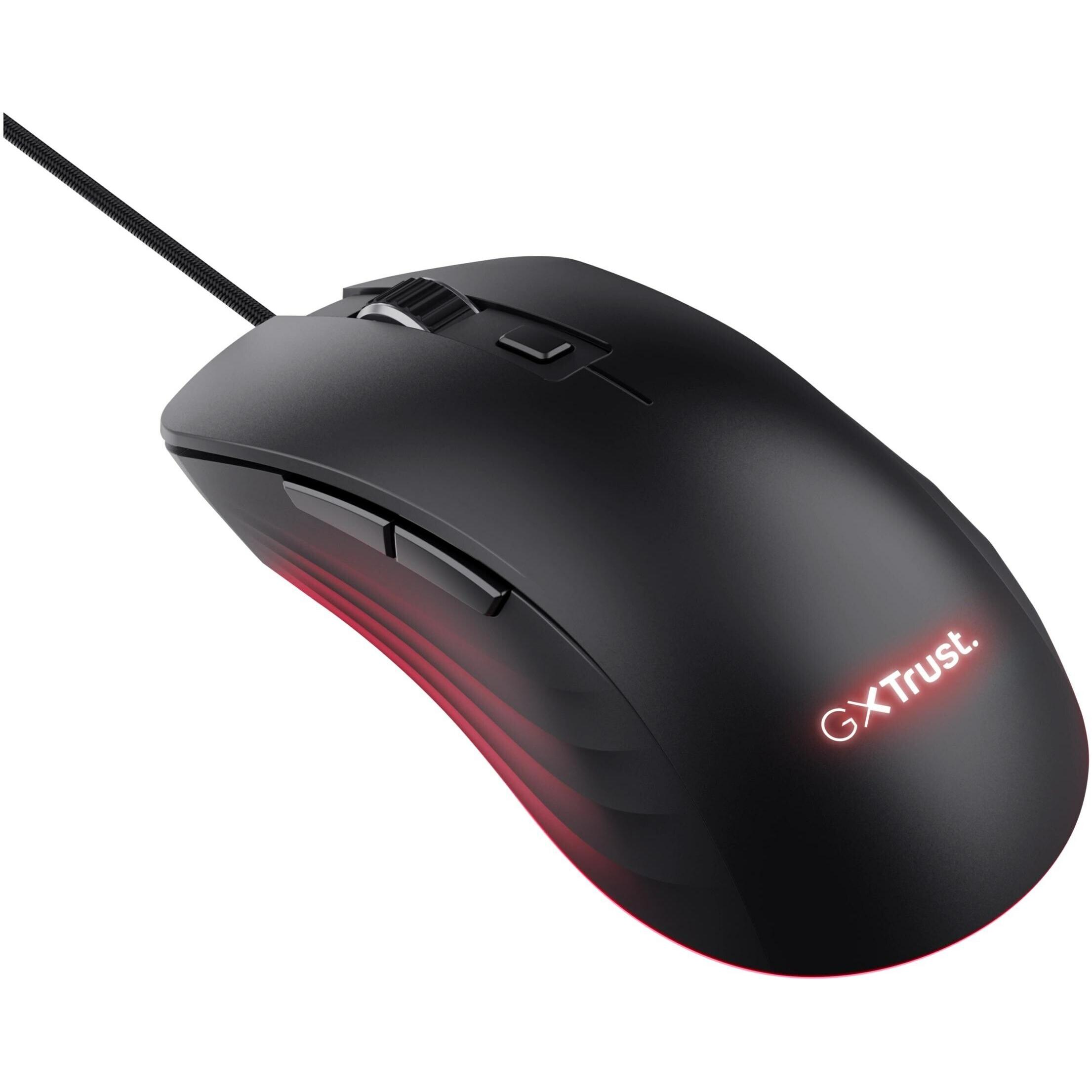 Thumbnail - Trust Gxt924 Ybar+ Gaming Mouse Black (Kabelgebunden), Maus, Schwarz