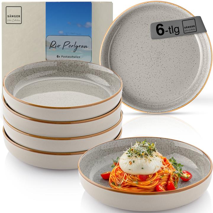 Produktbild Sänger Pastaschalen Rio Perlgrau (6 x, 22.20 cm)
