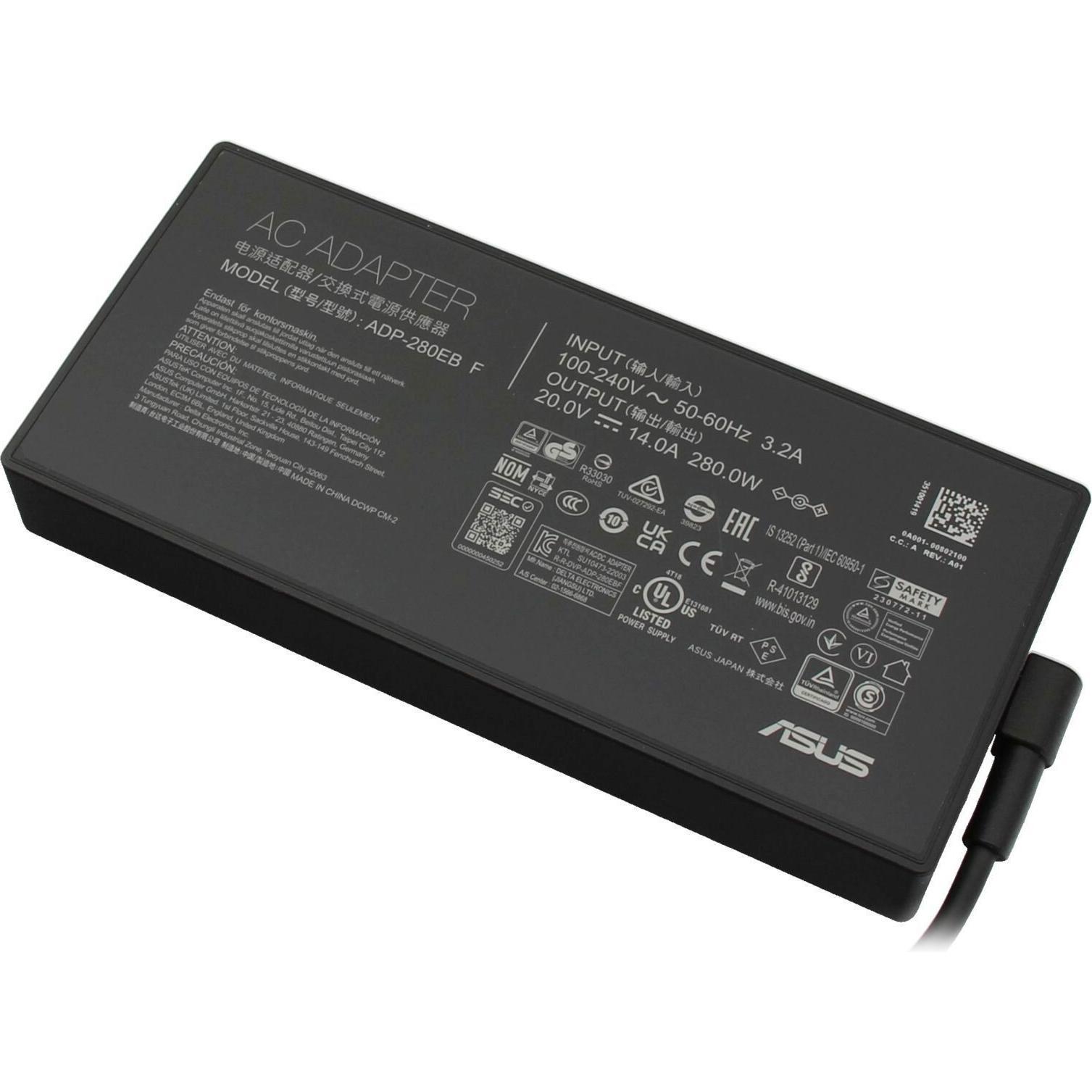 ASUS 0A001-00801500 (280 W), Notebook Netzteil, Schwarz