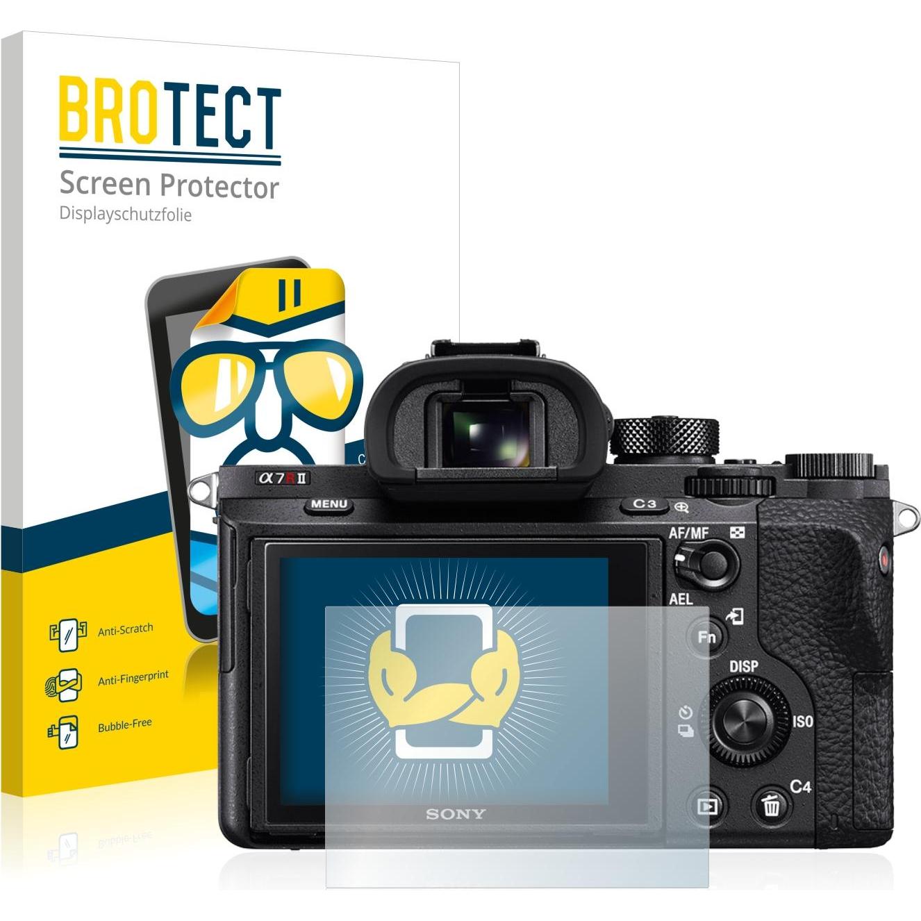 BROTECT Schutzfolie Displayschutz Klar (Displayschutz, Alpha 7R II), Kameraschutz, Transparent