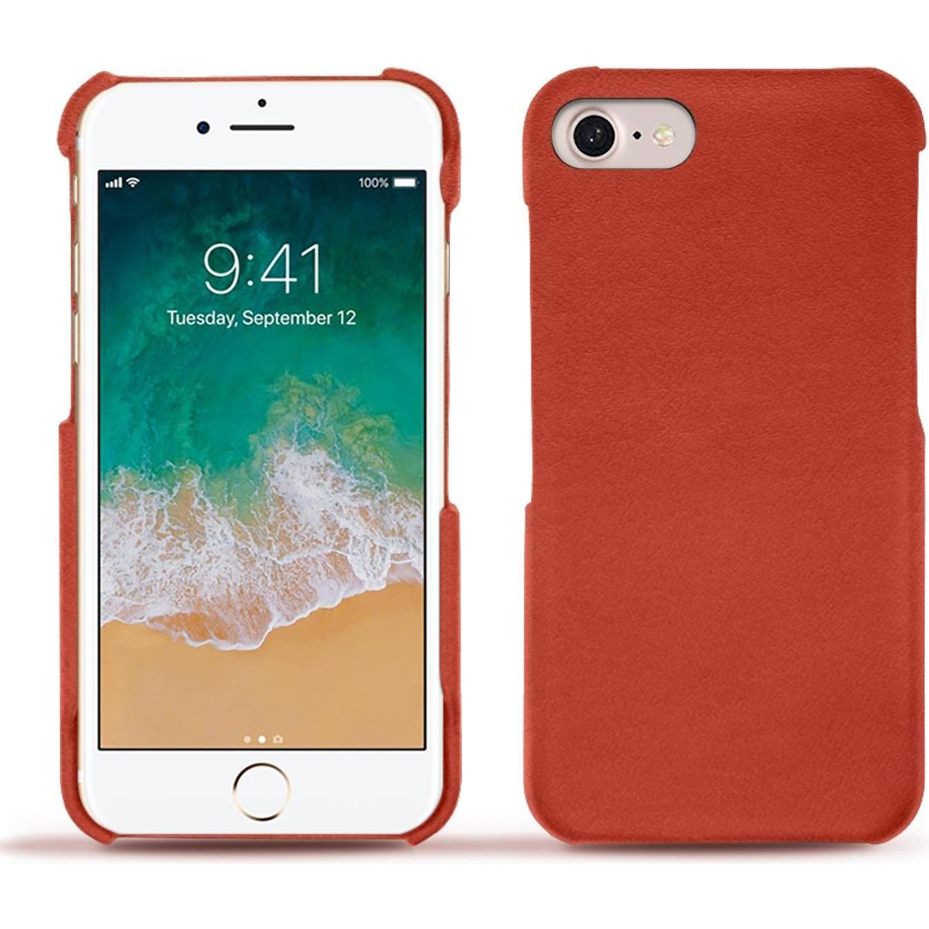 Thumbnail - Noreve Lederschutzhülle (Apple iPhone 7), Smartphone Hülle, Orange