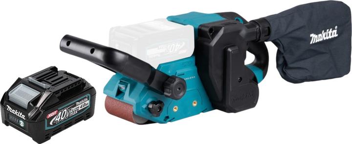 1x Makita BS 001 GZ Akku Bandschleifer, 1x Makita BL 4040 Akku 40 V max. 4,0 Ah