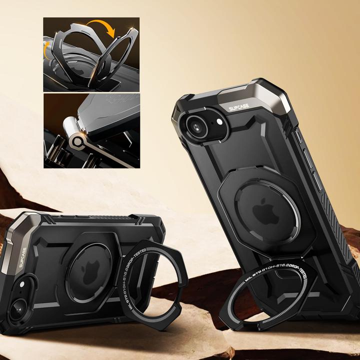Image du produit Supcase - Unicorn Beetle Defender MagSafe - iPhone 16e - Black (Apple iPhone 16e)